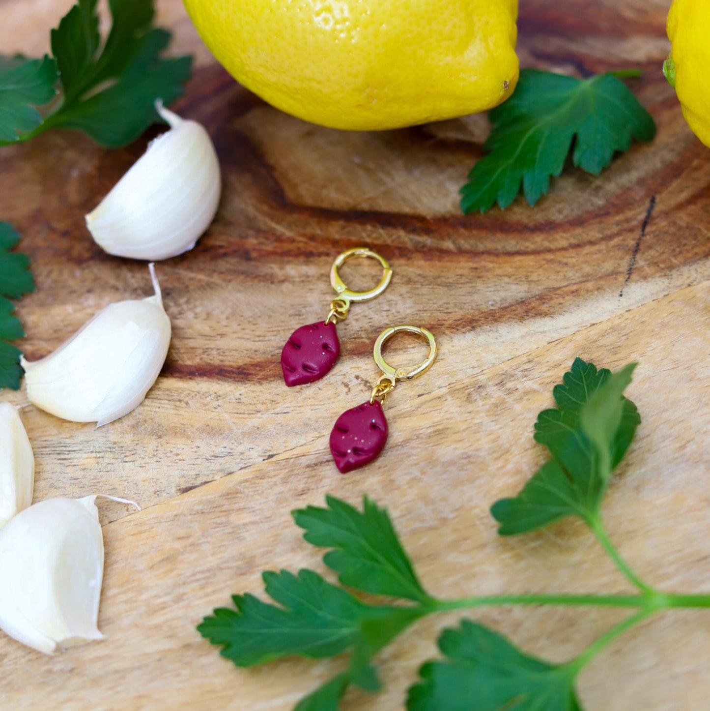 Sweet Potato Clay Earrings