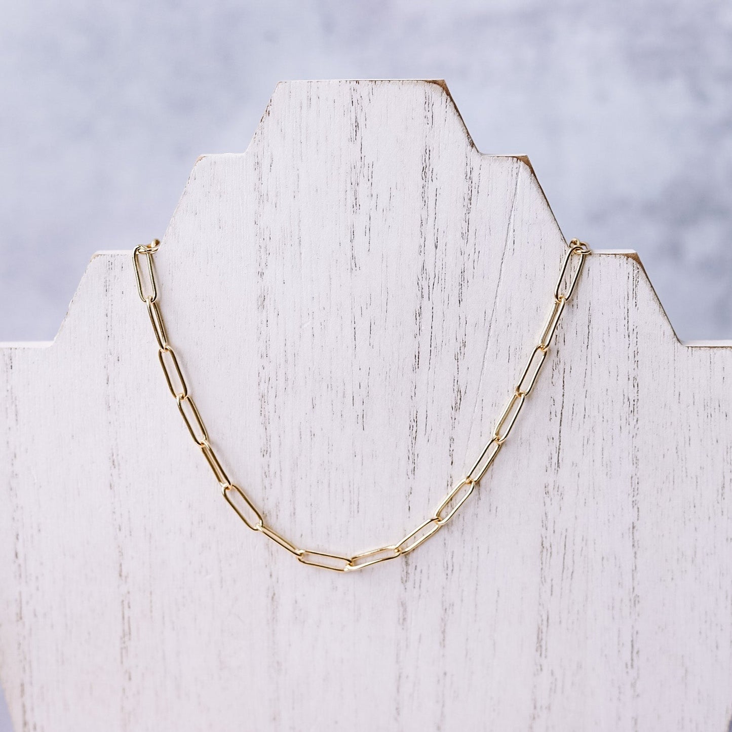 Large Paperclip Chain Necklace