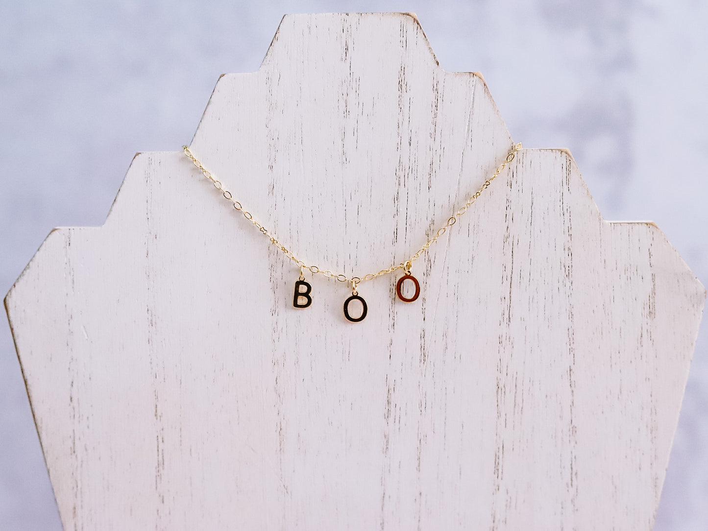 BOO Charm Necklace