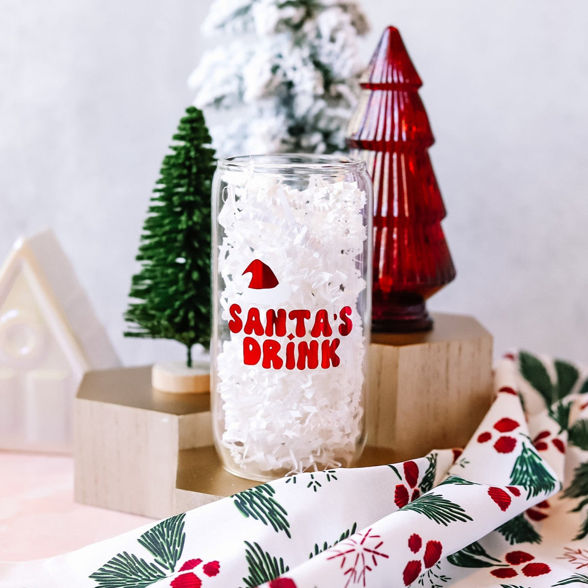 Santa's Drink Glass