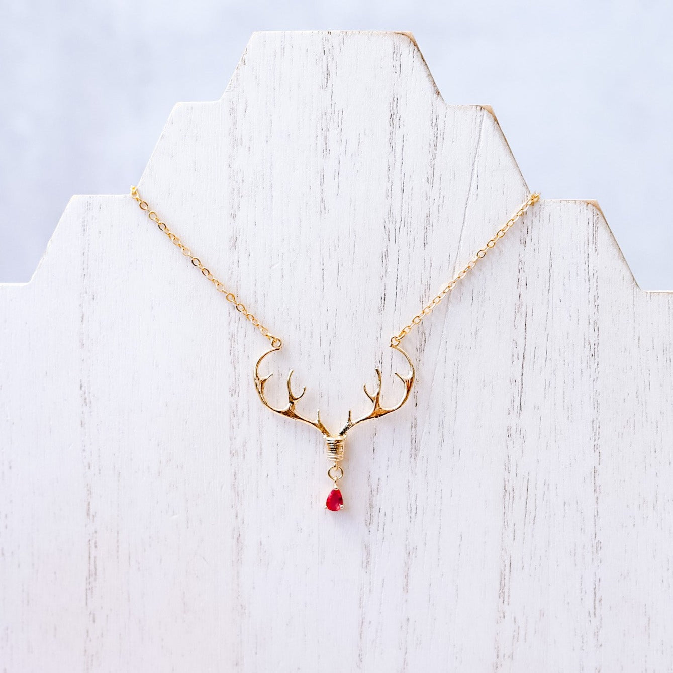 Red Reindeer Necklace