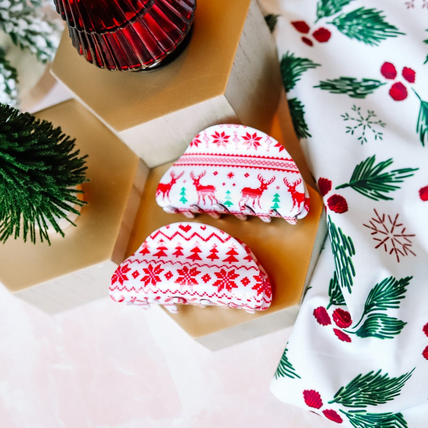 Christmas Claw Clips