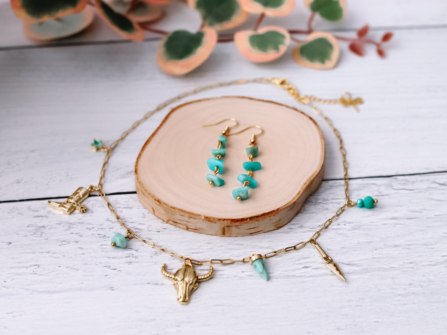 Turquoise Stone Earrings