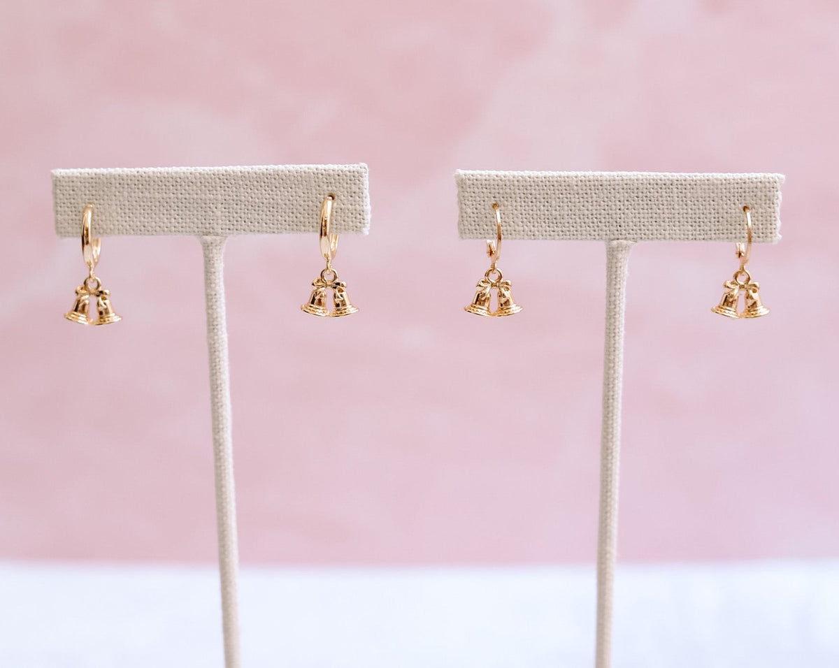 Christmas Bell Huggie Hoop Earrings