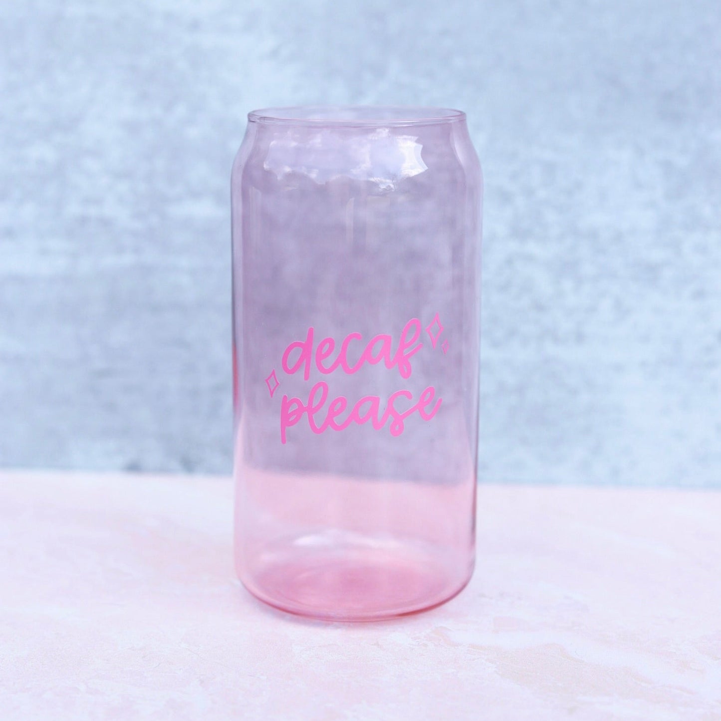 Decaf Please Glass