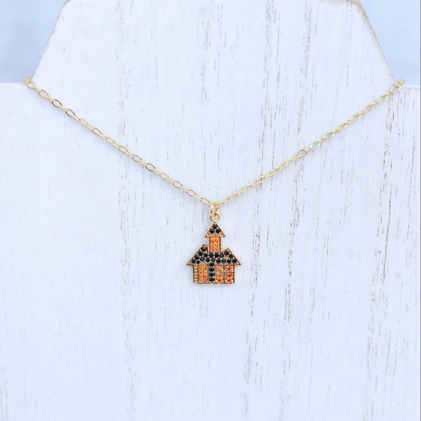 Haunted House Charm Necklace