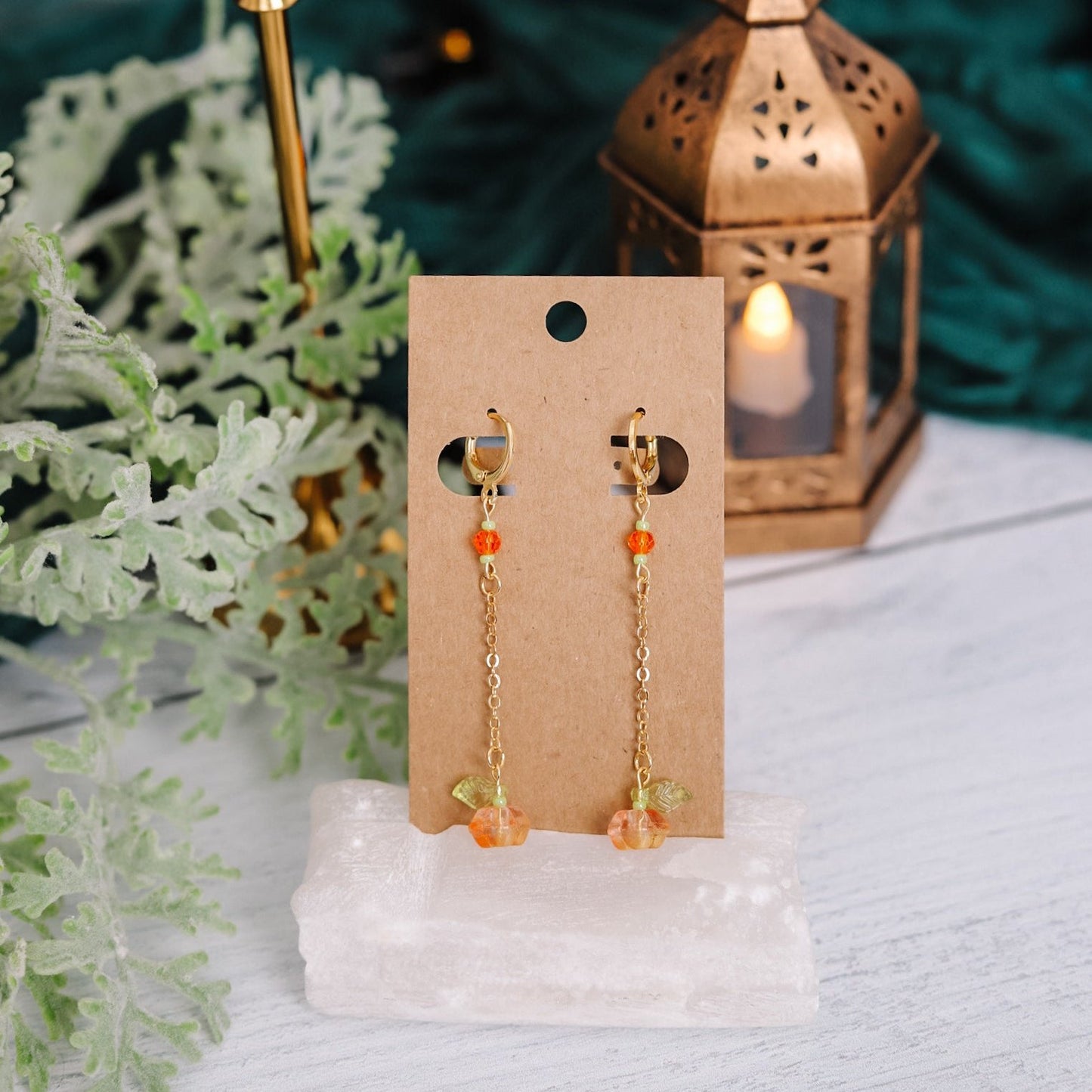 Pumpkin Drop Earrings