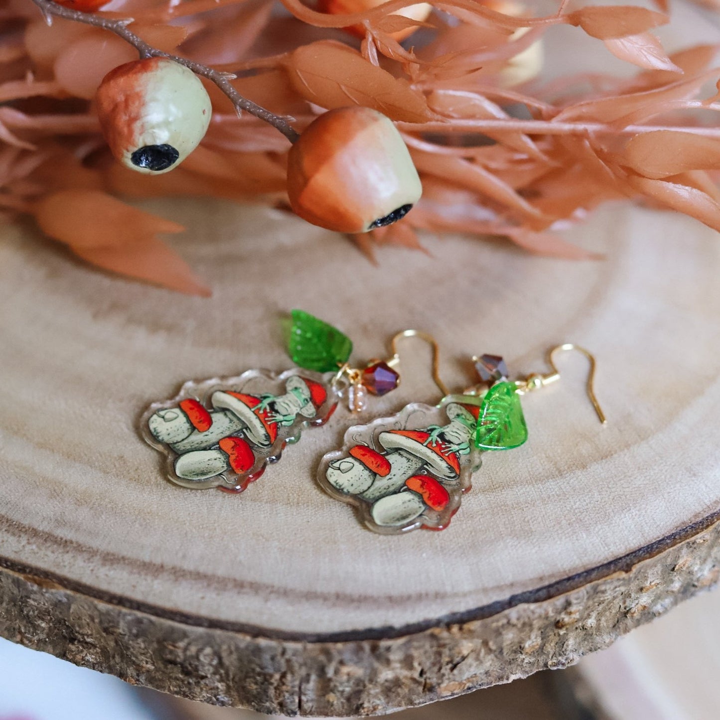 Toadstool Earrings