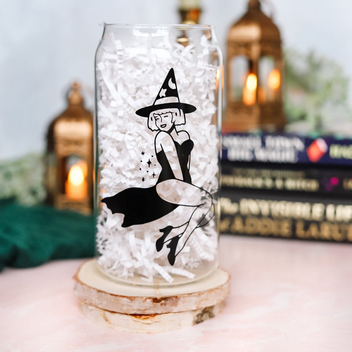 Witch Pinup Glass