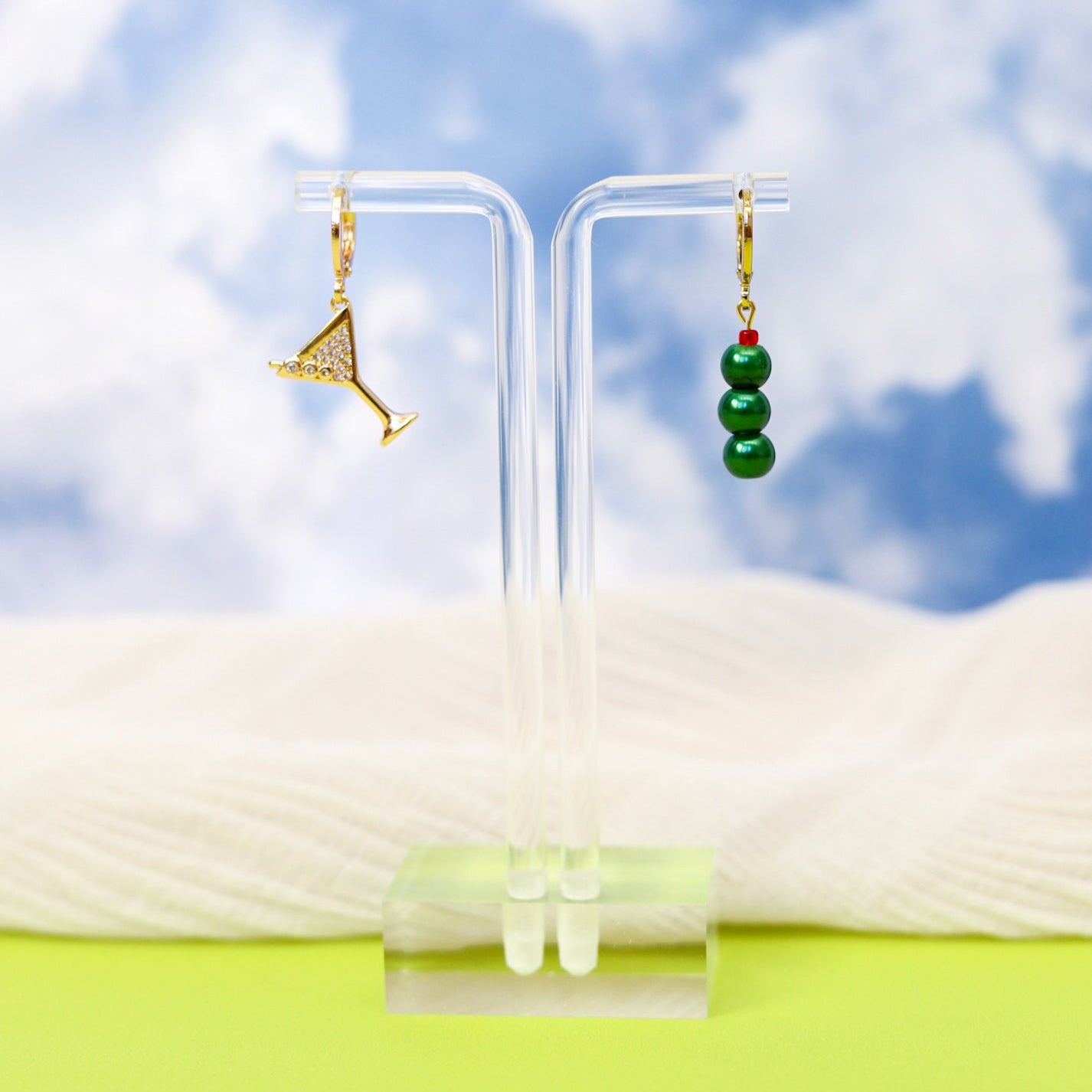 Martini & Olives Earrings