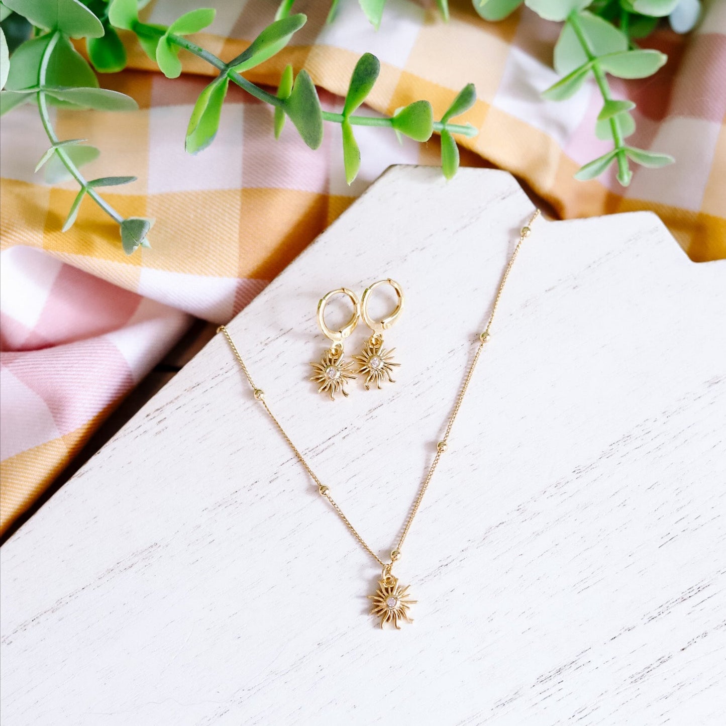 Sunburst Charm Necklace