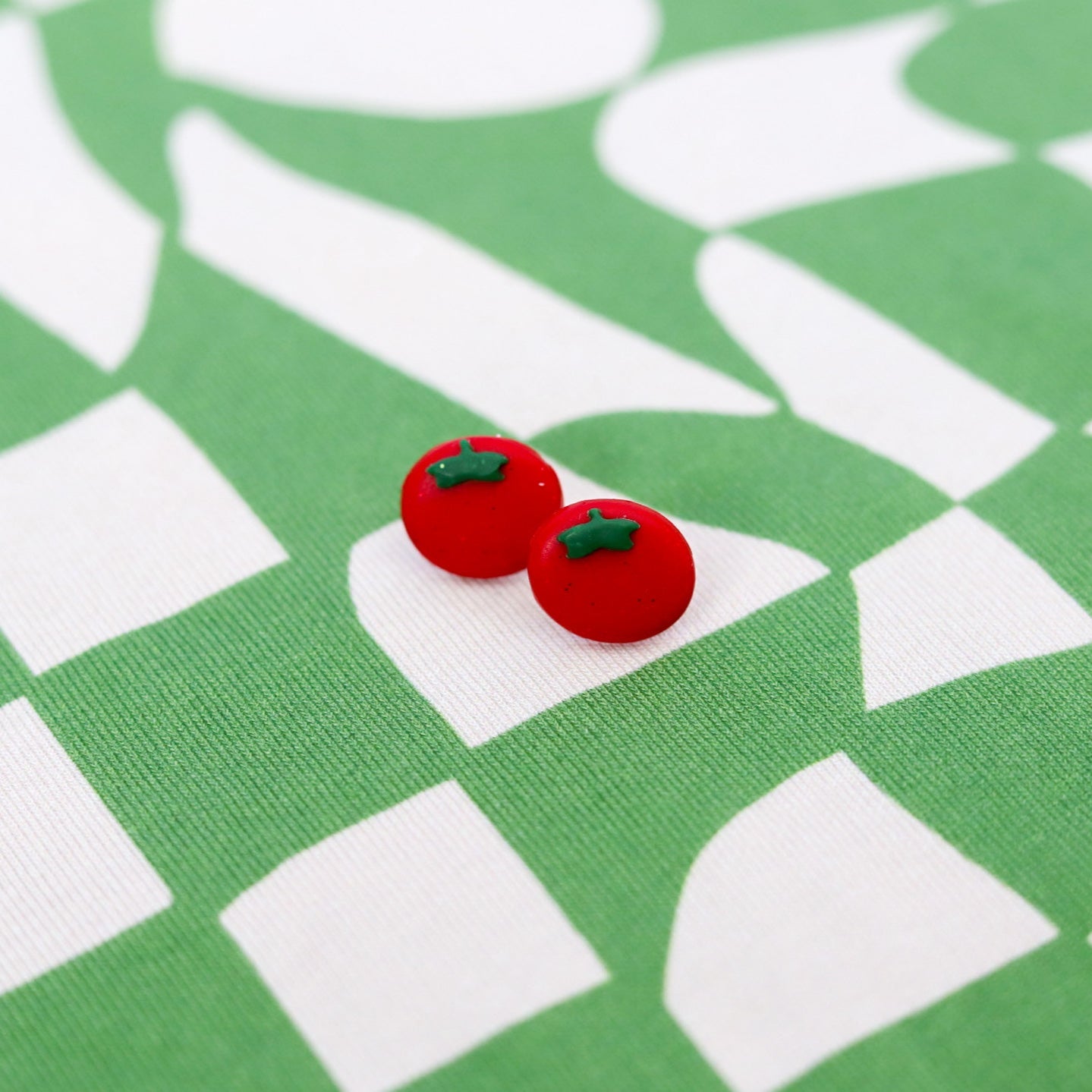 Tomato Clay Studs
