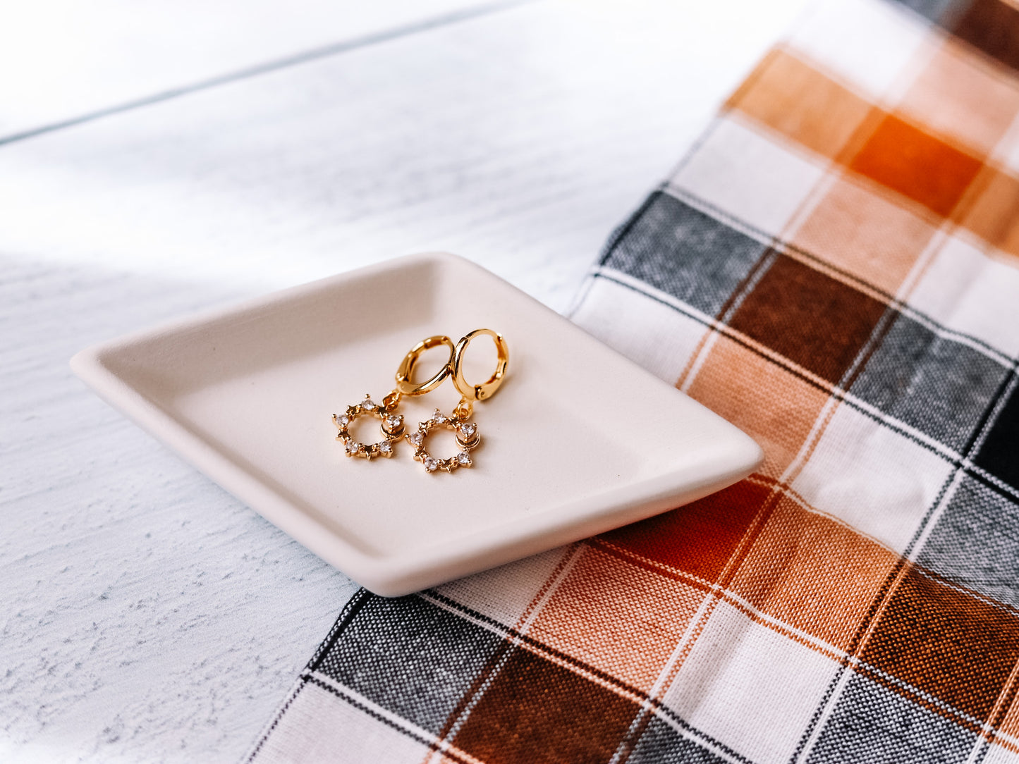 Stars & Moon Huggie Hoop Earrings