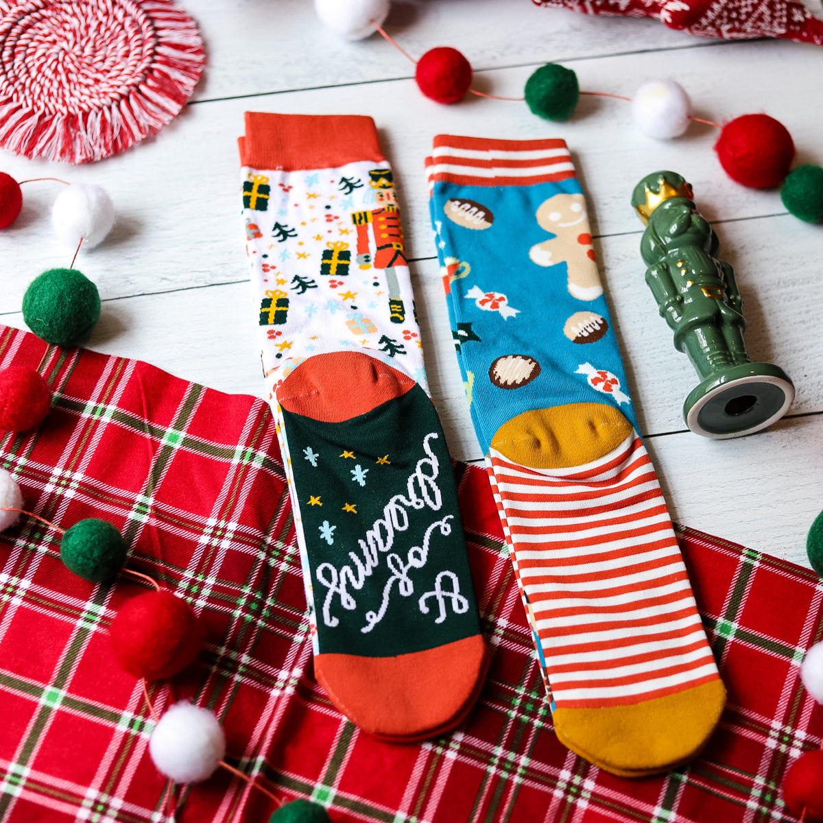 Festive Christmas Crew Socks