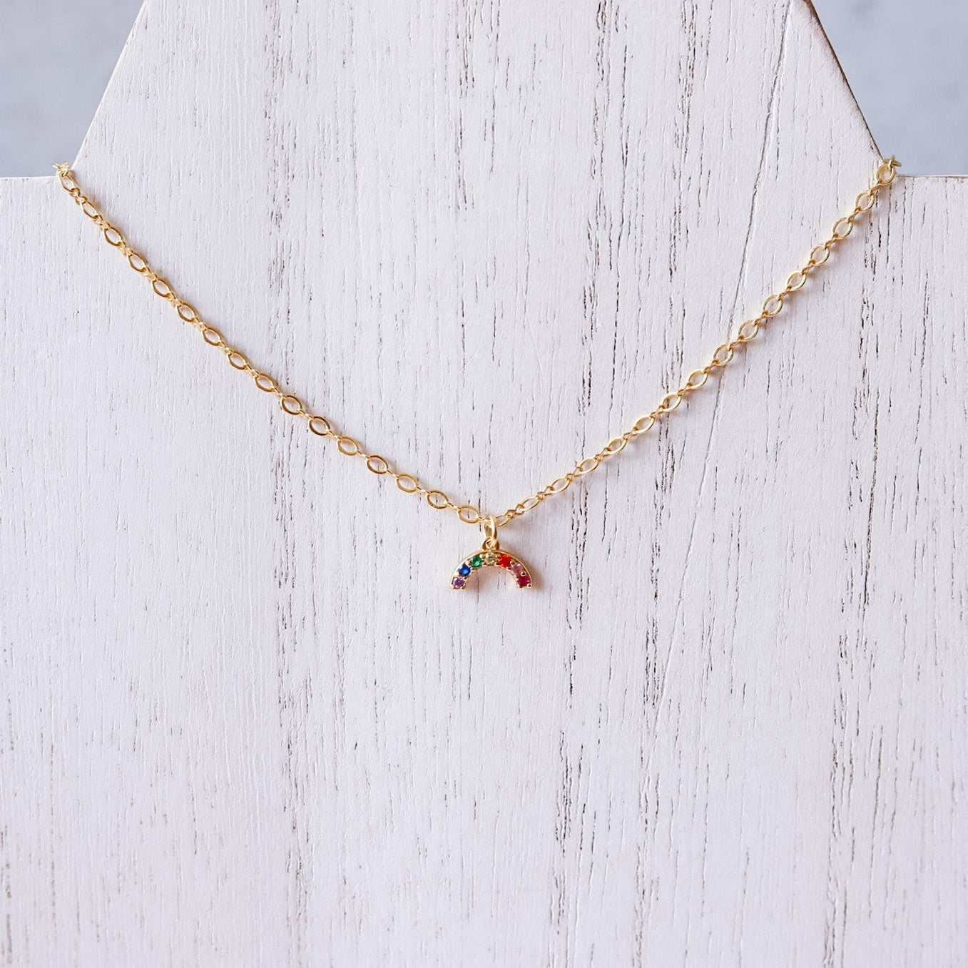 Rainbow Charm Necklace