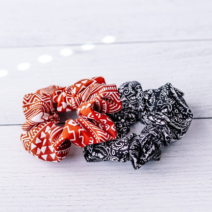 Boho Rust Scrunchie