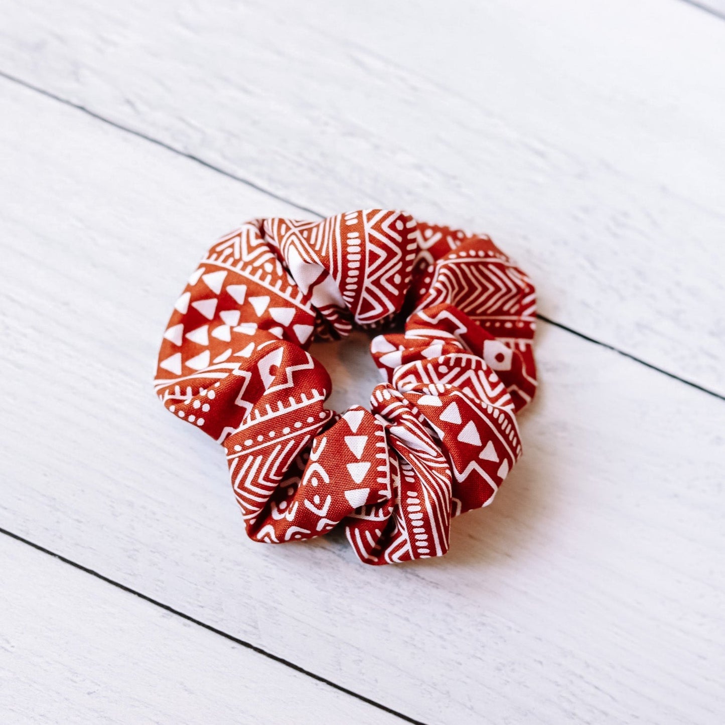 Boho Rust Scrunchie
