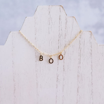 BOO Charm Necklace