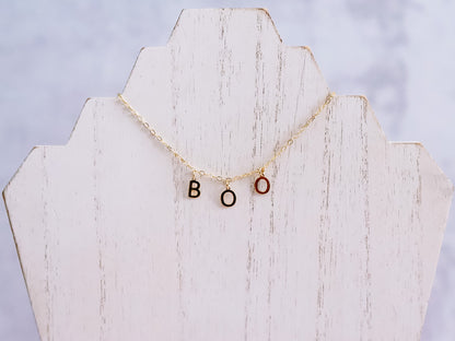 BOO Charm Necklace