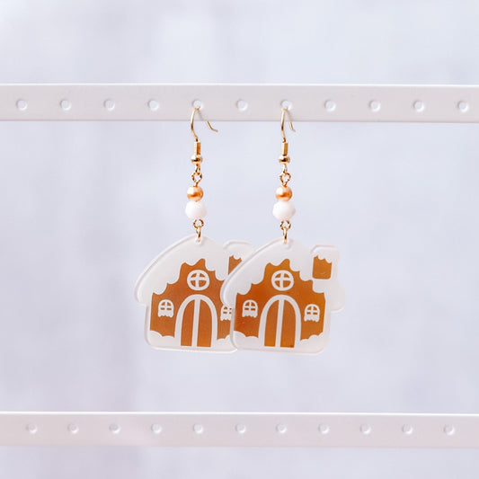 Gingerbread House Earrings