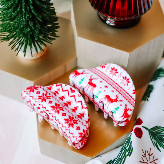 Christmas Claw Clips