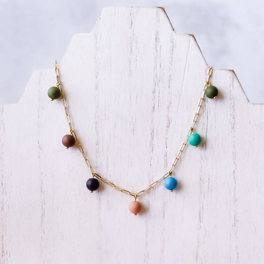 Nature's Palette Paperclip Necklace