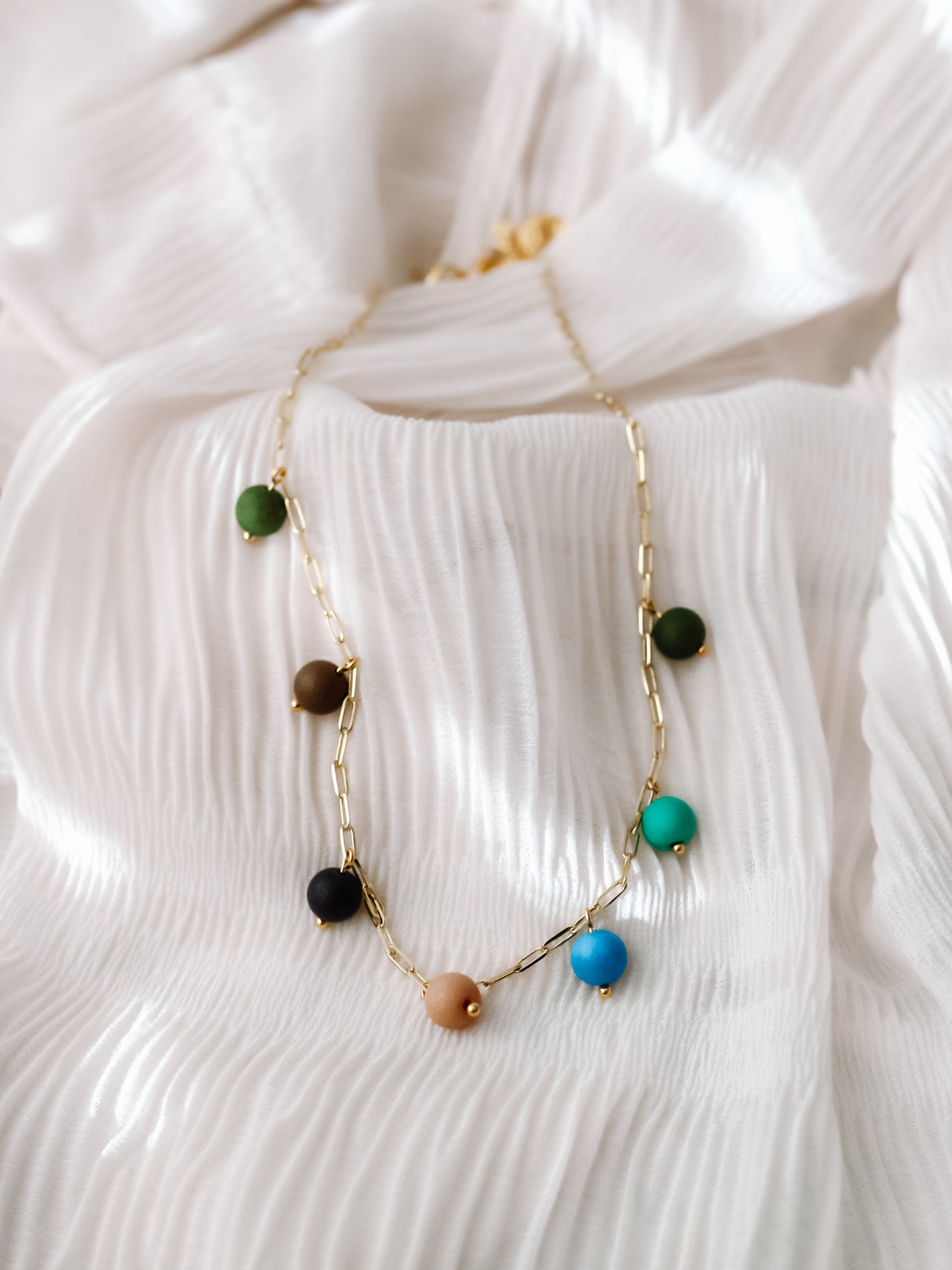 Nature's Palette Paperclip Necklace