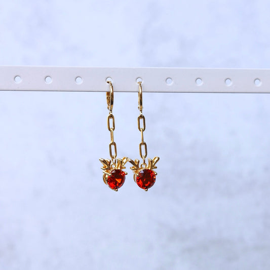 Reindeer Chain Earrings