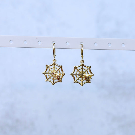 Spider Web Earrings