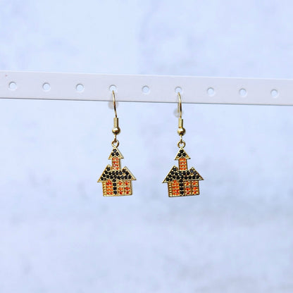 Haunted House Earrings