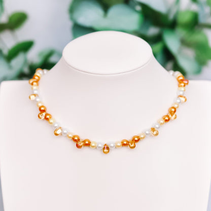 Candy Corn Heirloom Necklace