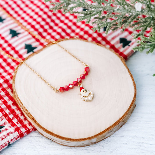 Vintage Santa Necklace