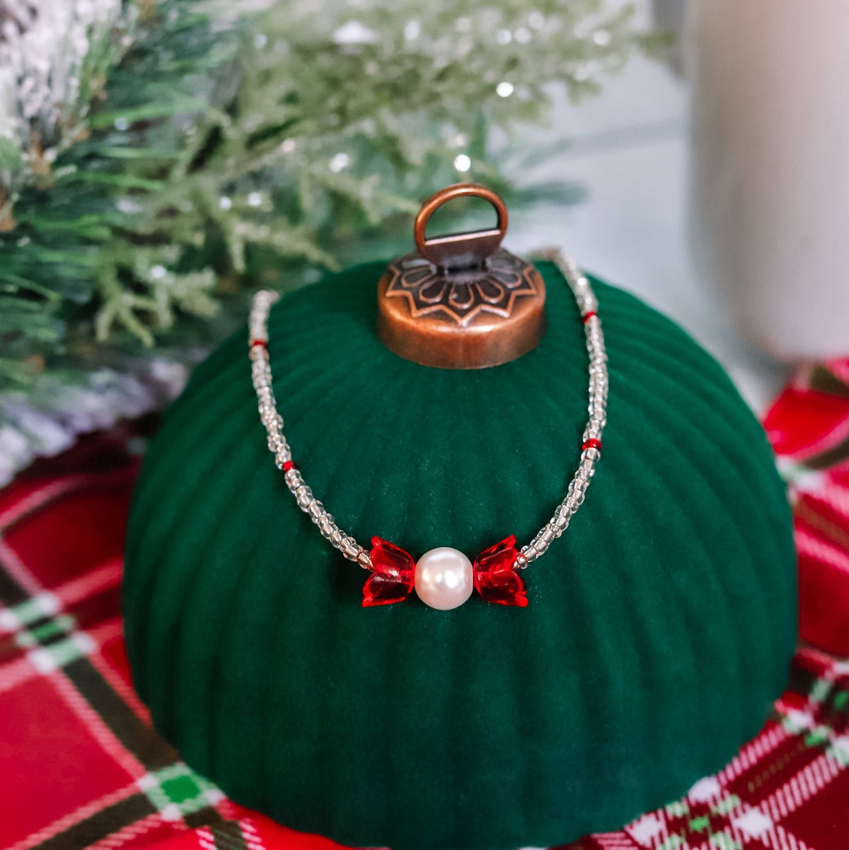 Peppermint Candy Necklace