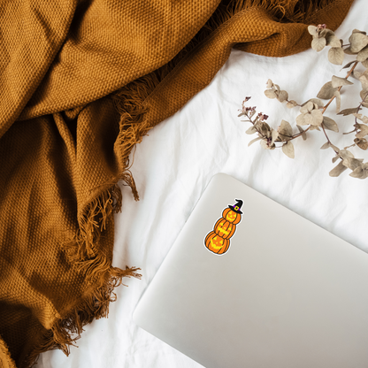 Stacked Jack-O-Lanterns Sticker