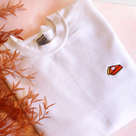 Embroidered Pumpkin Pie Sweatshirt