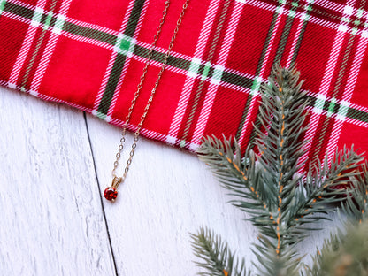 Red Gemstone Necklace