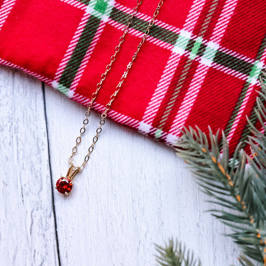 Red Gemstone Necklace
