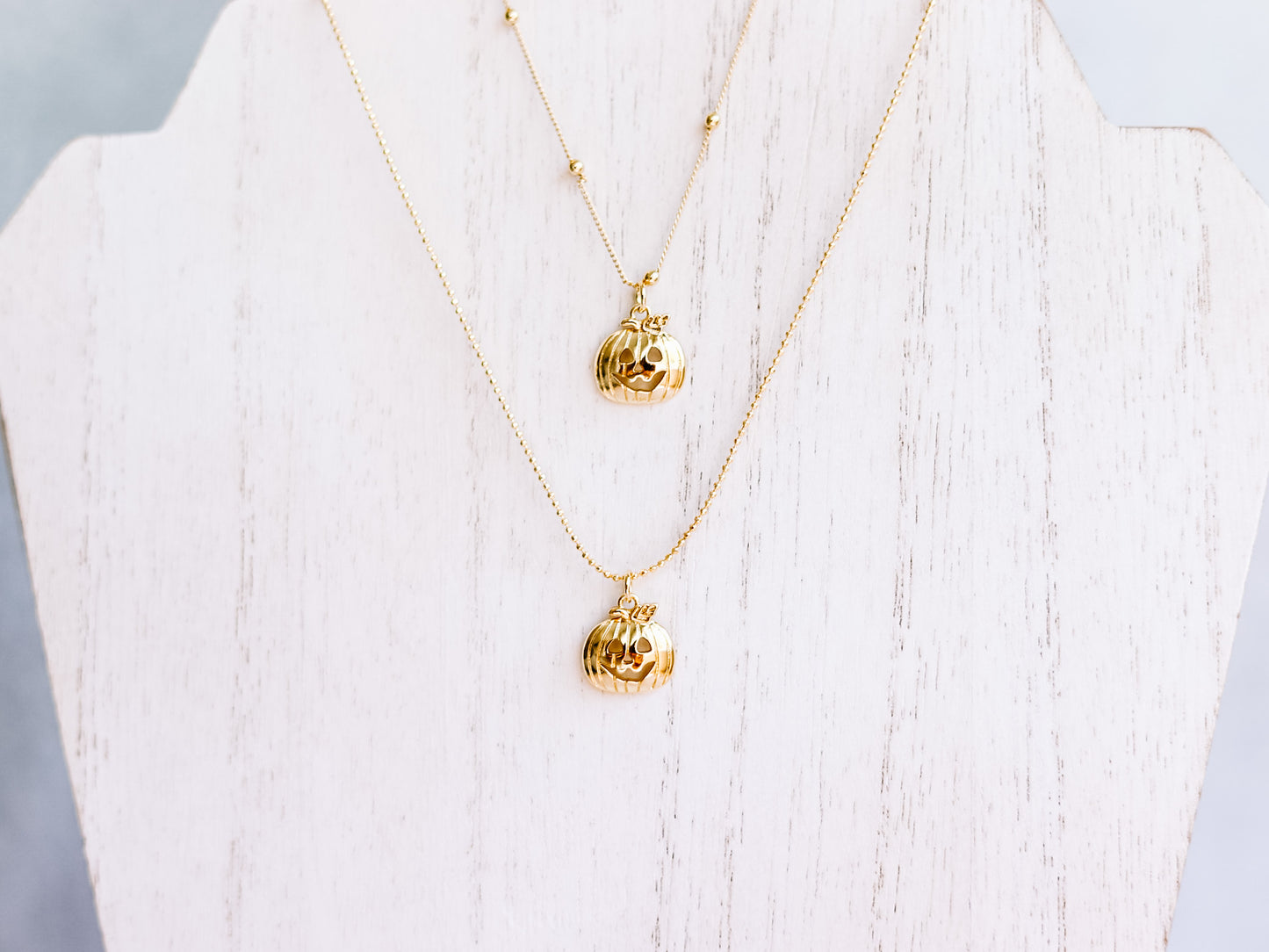 Jack-O-Lantern Charm Necklace