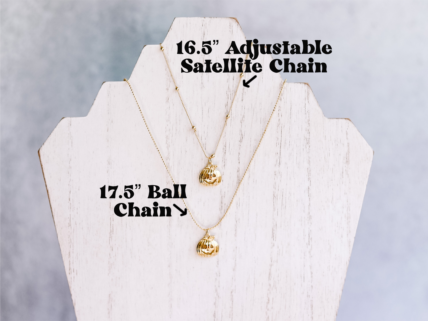 Jack-O-Lantern Charm Necklace