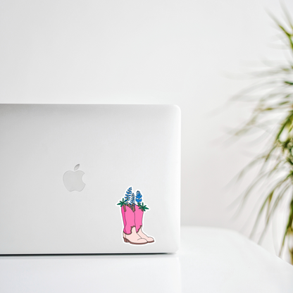 Bluebonnet Cowboy Boot Sticker